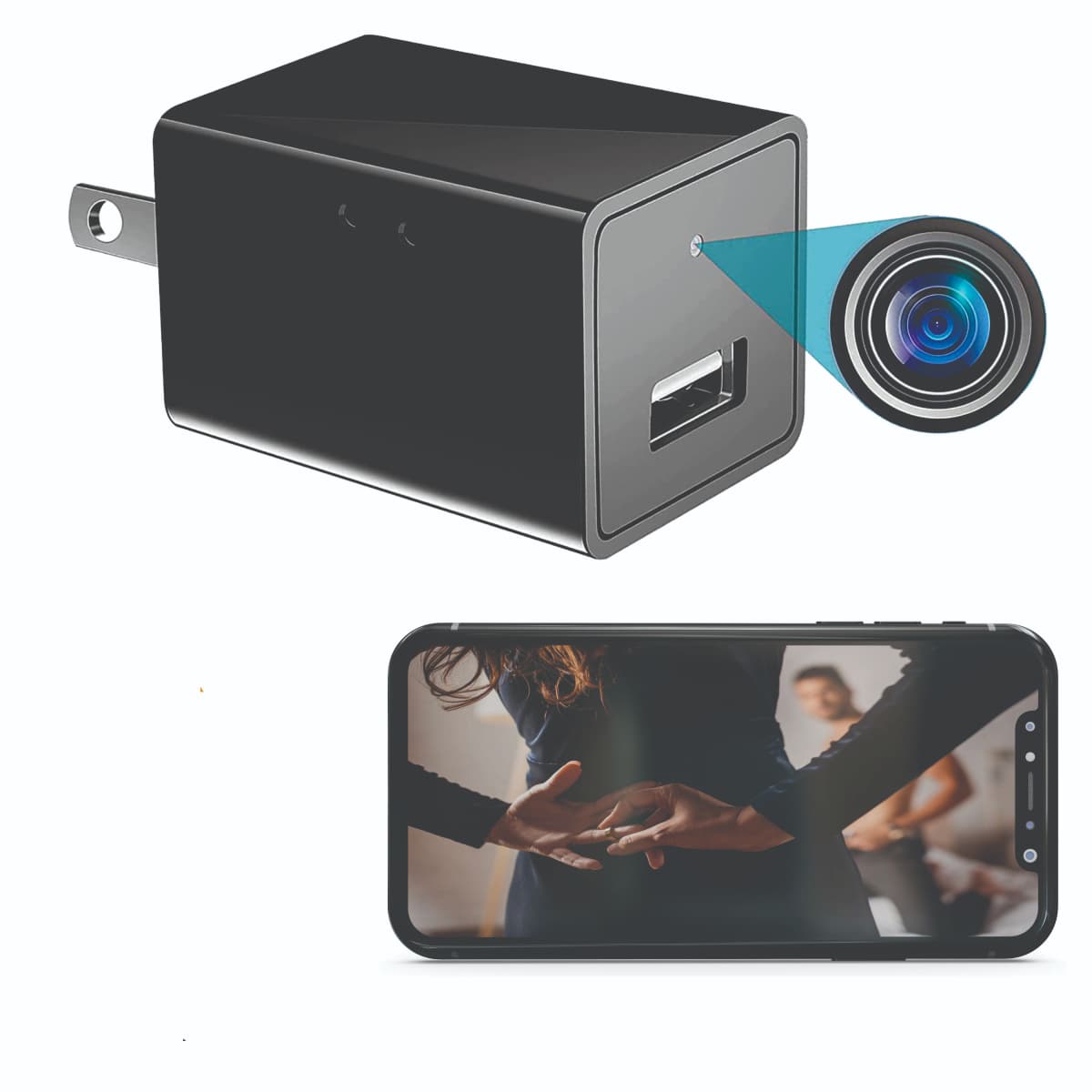 Cargador USB con Cámara