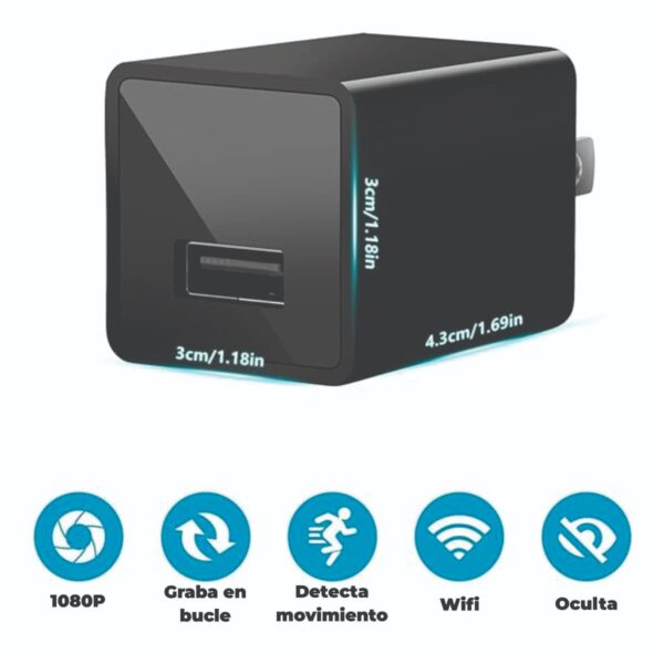 Cargador USB con Cámara - Imagen 3