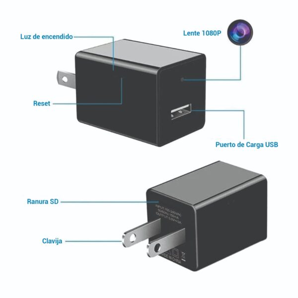 Cargador USB con Cámara - Imagen 5