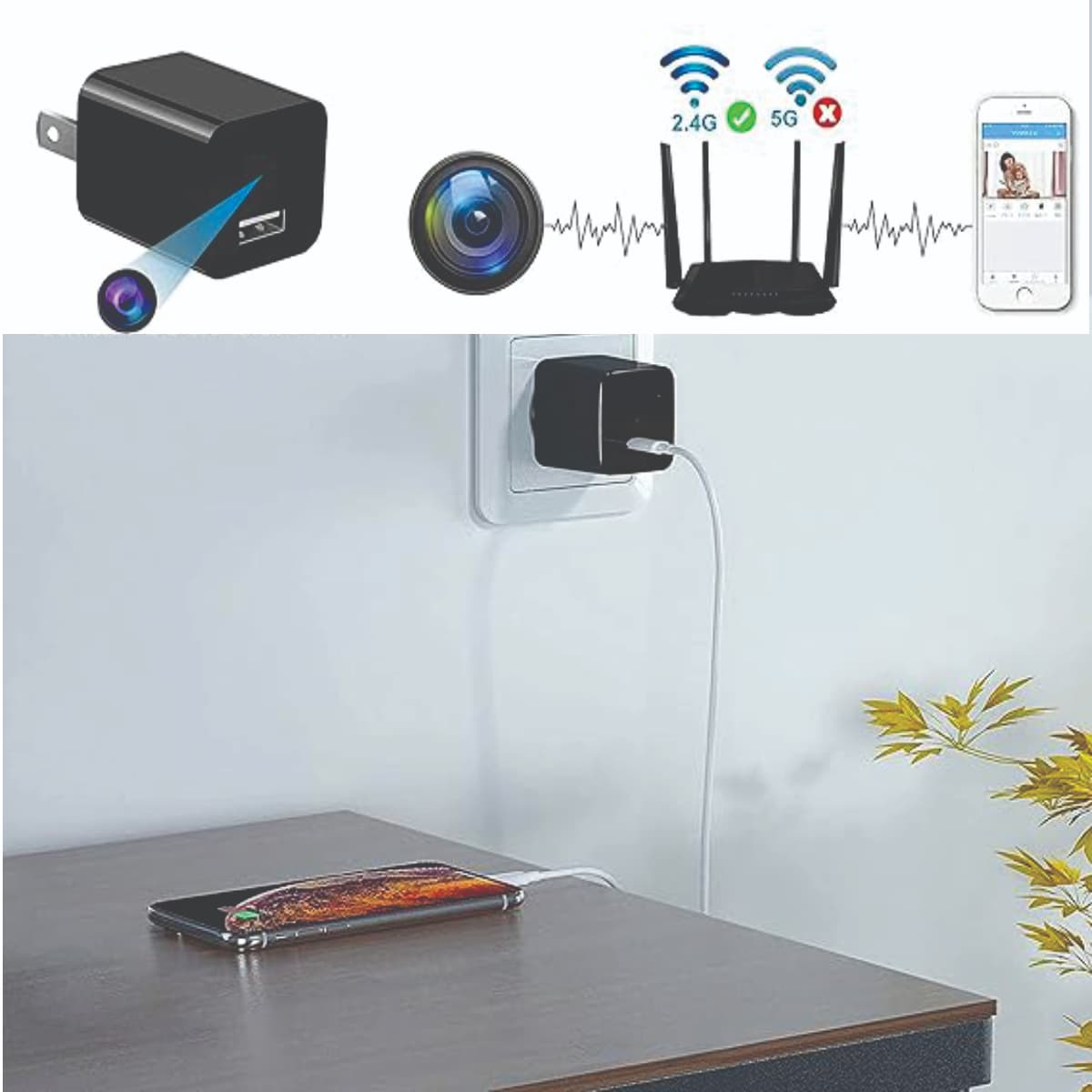 Cargador USB con Cámara - Imagen 9